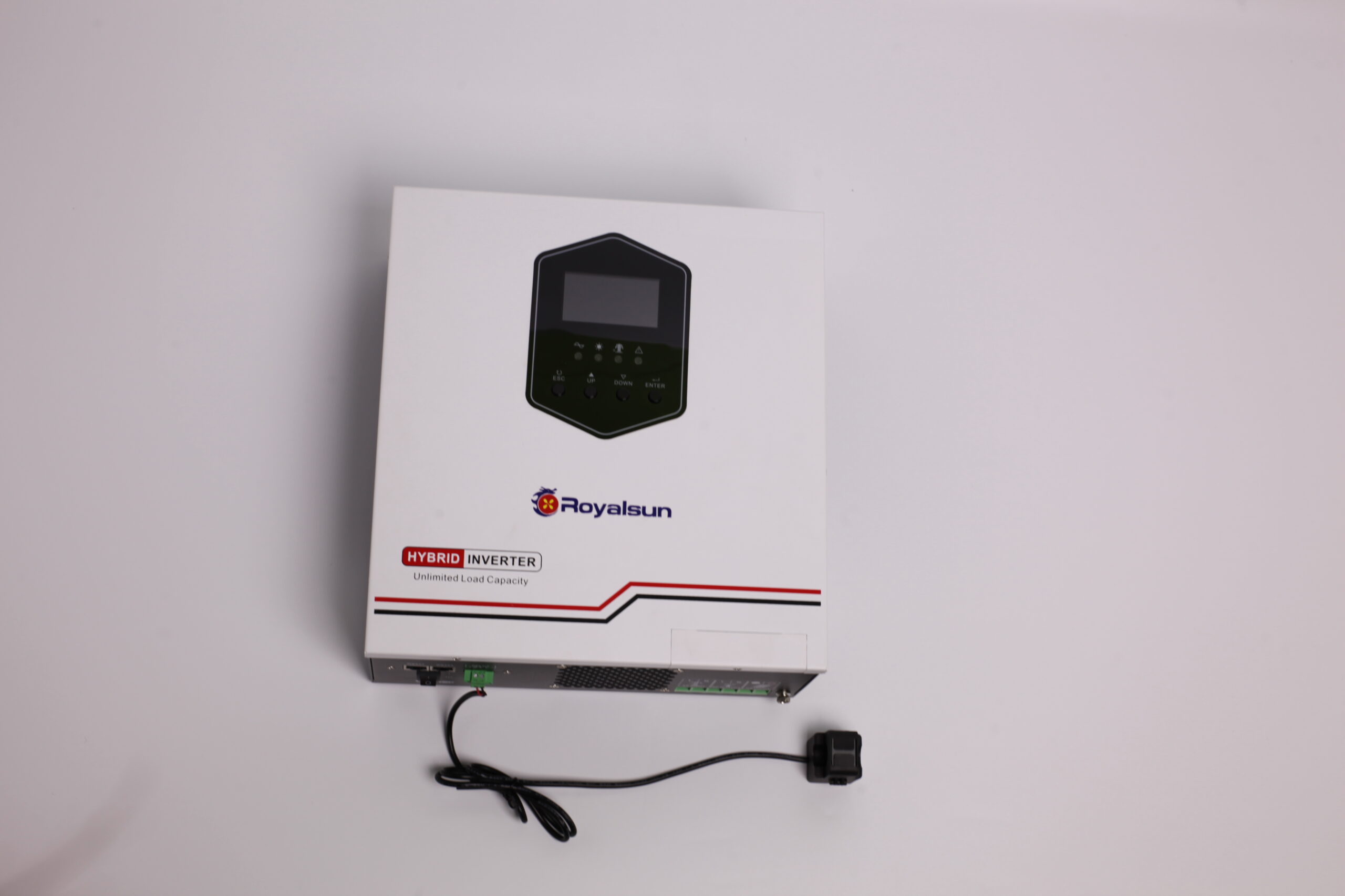 Photo Ref. INV-02 Compact Black-Panel Solar Inverter